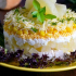 Puff salát s ananasy a kuřecím masem: 8 vynikající recepty